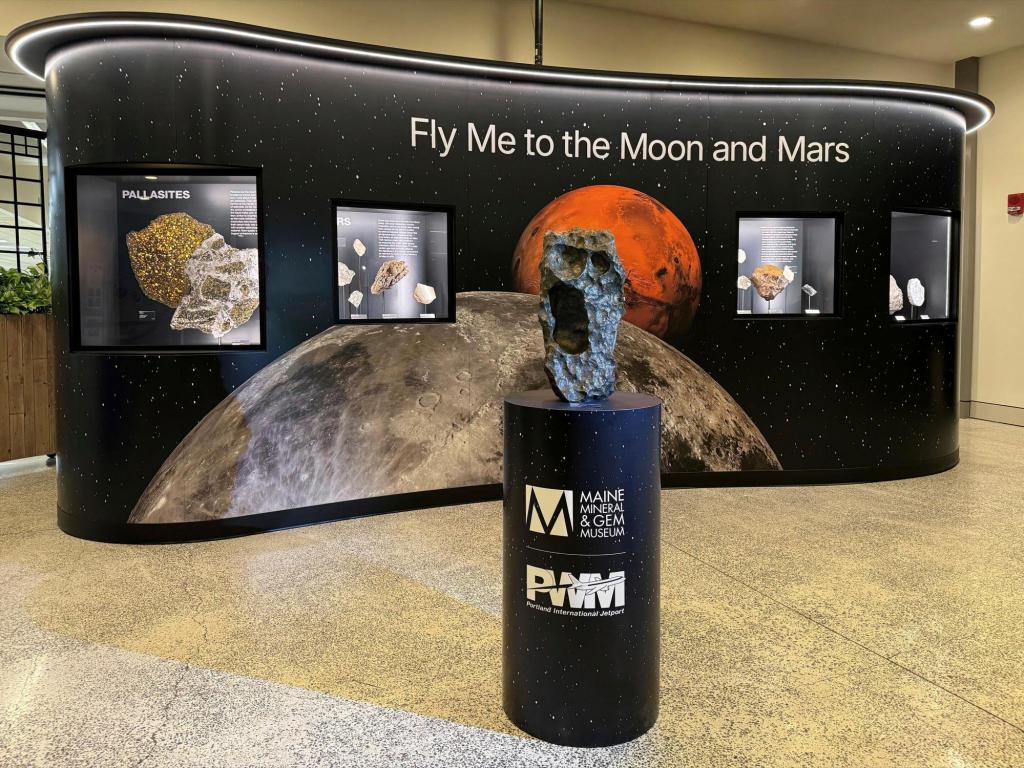 Travelers through Maine’s biggest airport can now fly to the moon. Or, at least, a chunk of it – Chicago Tribune