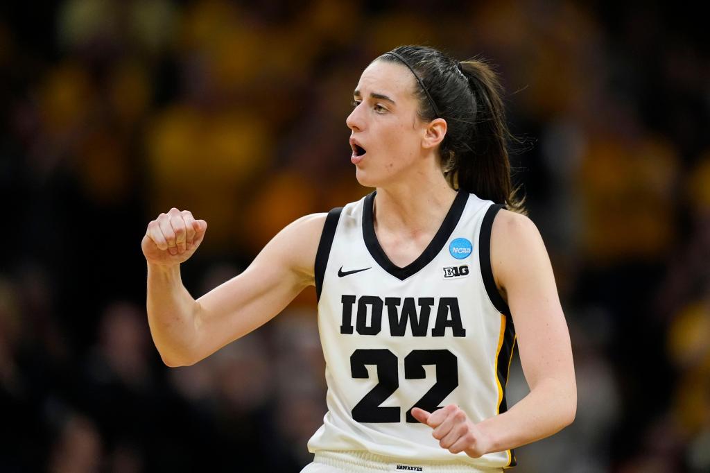 Caitlin Clark scores 32 as top seed Iowa survives to beat West Virginia 64-54 in NCAA Tournament